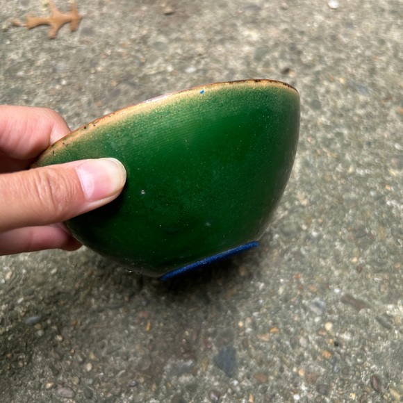 Vintage MCM enamel over copper bowl! - Picture 4 of 6